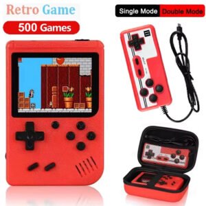2.4" Retro Mini Handheld Game Console | 8-Bit Portable Gaming System with 500 Built-in Games
