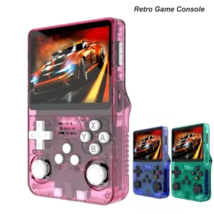 R36S Retro Handheld Game Console 128GB | Linux Portable Gaming Console with 3.5″ IPS Screen & Preloaded Games