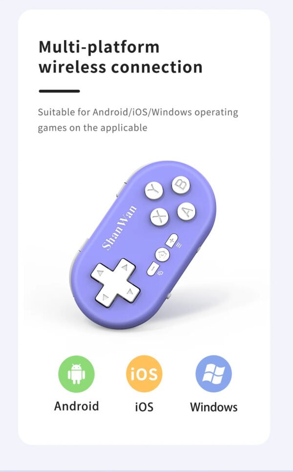 3 Mini Bluetooth Wireless Gamepad Controller for iPhone Android iOS PS4 PS3 Switch Xbox PC TV