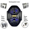 4 FS01 Dual Fan Rechargeable Mobile Phone Cooler | Strong Cooling Radiator with Clip Design & Game Button