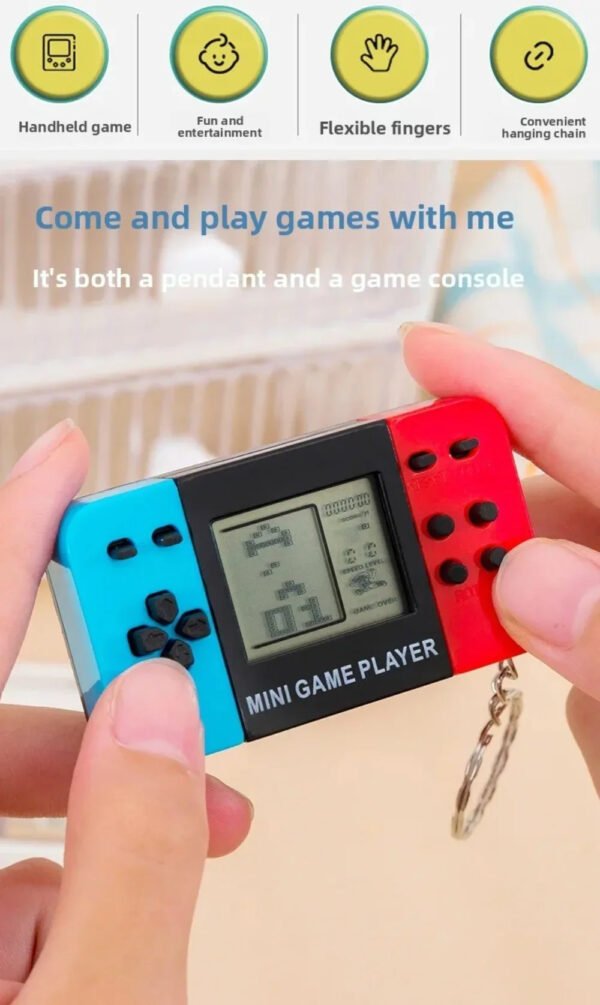 Retro Mini Handheld Game Console | Classic Tetris Electronic Game Toy for Kids (1/2/5/10 Pack)