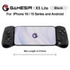 black GameSir X5 Lite Mobile Gaming Controller for iPhone 16/15, iPad Mini, Lenovo Y700 & Android Tablets