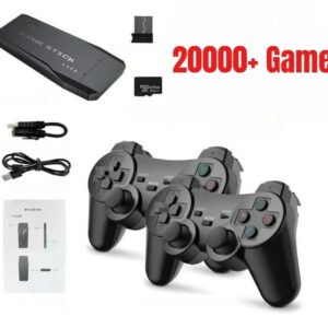 M8 4K Retro Game Stick | 20,000+ Classic Games, 23+ Emulators & Dual 2.4G Wireless Controllers