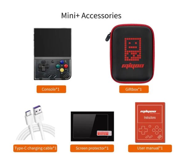 MIYOO Mini Plus Retro Handheld Game Console | 3.5" IPS HD Screen with Linux System & Gaming Emulator