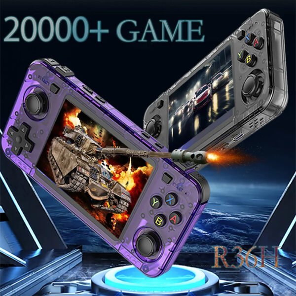 3 R36H Retro Handheld Game Console | ARKOS 64GB/128GB Portable Gaming Console with 3.5" IPS Screen