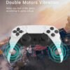 GAMINJA P48 Wireless Game Controller | Six-Axis Gyroscope, Dual Vibration for PS4, PS3 & Windows PC