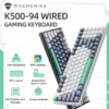 MACHENIKE K500-B94 Mechanical Gaming Keyboard | 94-Key 90% Layout, Hot-Swappable RGB Backlit Keyboard for PC & Laptop
