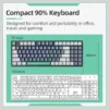 MACHENIKE K500-B94 Mechanical Gaming Keyboard | 94-Key 90% Layout, Hot-Swappable RGB Backlit Keyboard for PC & Laptop