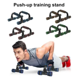 1 (33) U-Shaped Push-Up Bars 1 Pair | Sponge Grip Handles for Chest, Arm & Muscle Training at Home or Gym