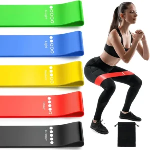TPE Resistance Band Set | Elastic Loop Bands for Strength Training, Yoga, Fitness & Home Gym Workouts
