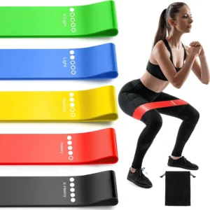 TPE Resistance Band Set | Elastic Loop Bands for Strength Training, Yoga, Fitness & Home Gym Workouts
